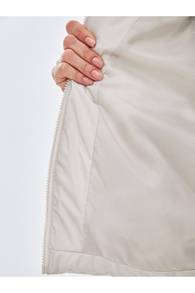 Dik Yaka Kadin Sisme Yelek - S57984Z8 - 4