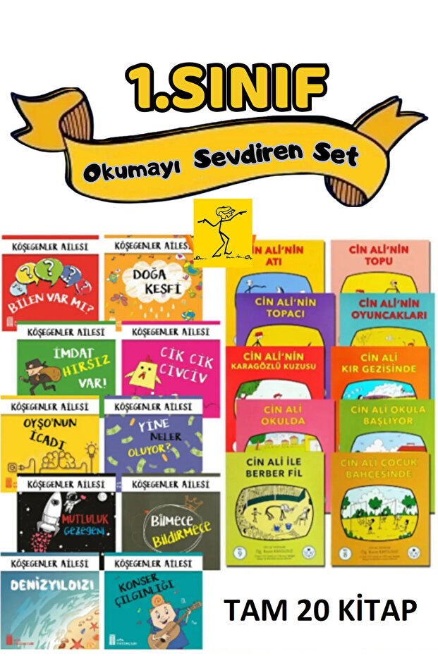 Cin Ali Hikaye Seti 10 Kitap 1.sınıf Hızlı Okuma 10 Adet Hikaye - 1