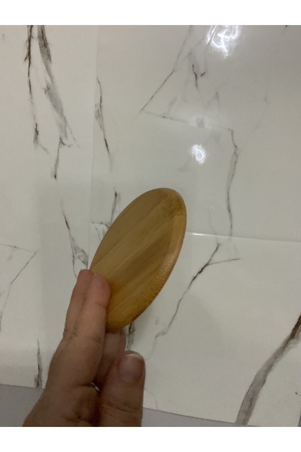 Bambu Bardak 1kişilik çay seti 2Parça Borosilikat bardak ve bambu altlık - 5