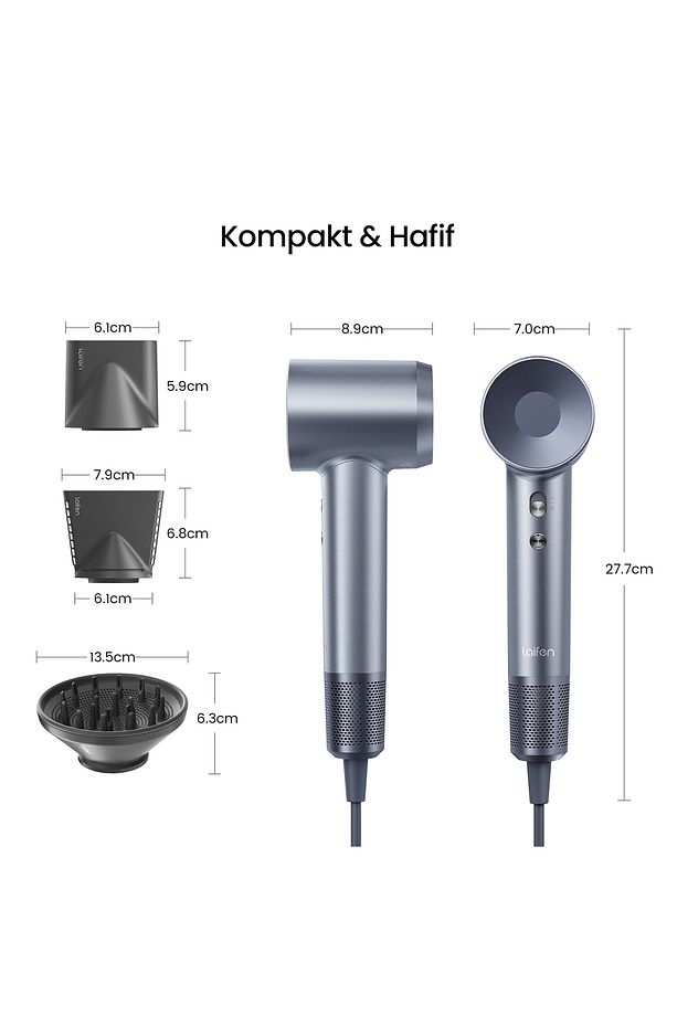 Swift 1600W 3 Başlıklı Yüksek Hızlı Saç Kurutma Makinesi - 2