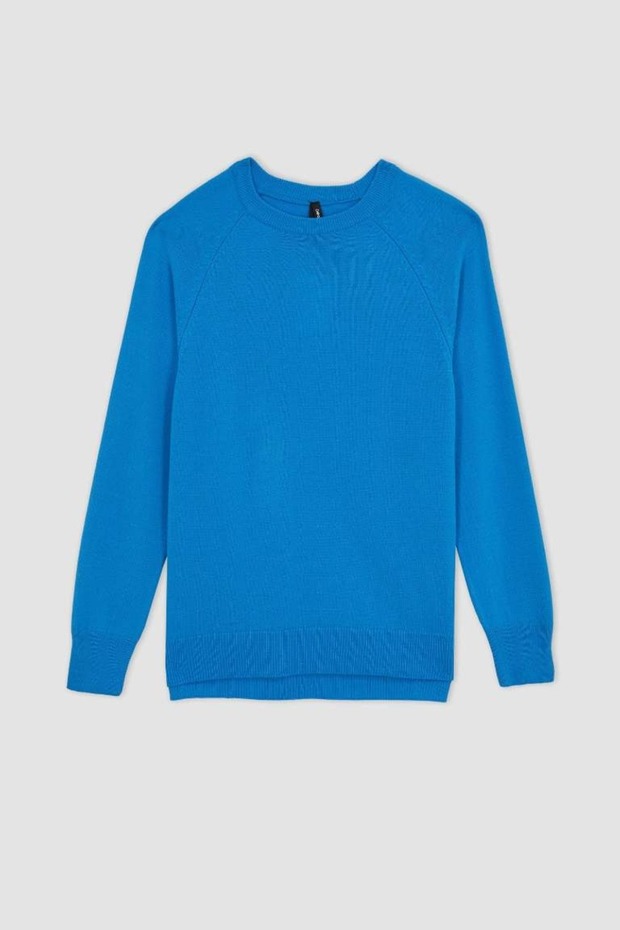 Regular Fit Bisiklet Yaka Kazak - 5