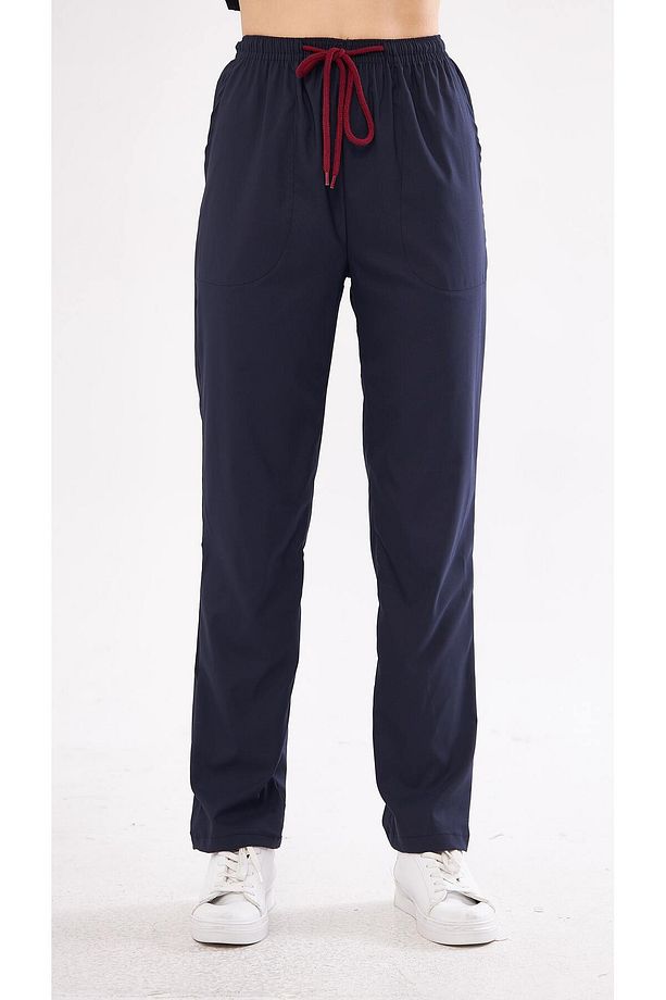 Unisex Likralı Tek Alt Pantolon Lacivert - 1