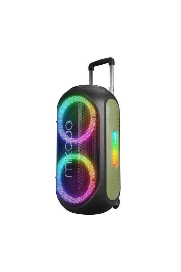 MD-BT125 100W USB/BT/TF/TWS 2 UHF Kablosuz Mikrofonlu Parti Hoparlörü - 3