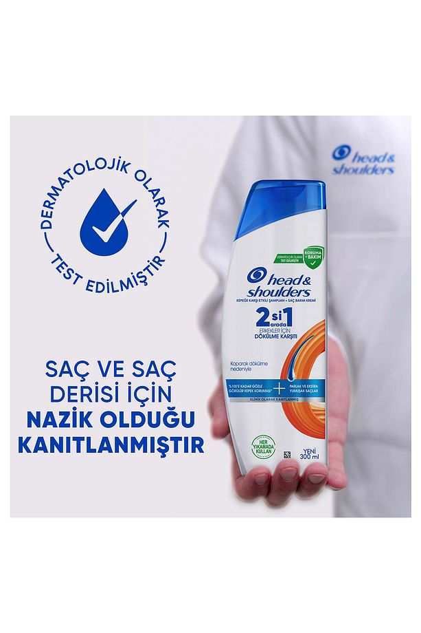 Erkekler İçin Dökülme Karşıtı 2si1 Arada Şampuan 300 ml - 9
