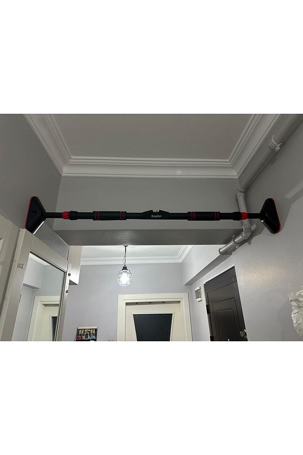 Güvenli ve Kayma Yapmayan Yeni Nesil 90-120CM Kapı Barı Koridor Barfix Demiri Barfiks Çubuğu - 5