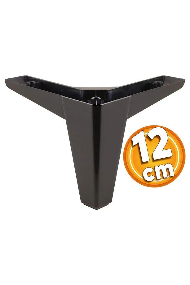 Hobit 20'li Set Lüks Mobilya Kanepe Koltuk TV Ünitesi Yükseltici Destek Ayağı Ayakları 12 cm Siyah. - 6