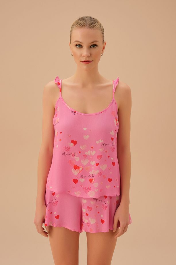 Valentine Şort Pijama Takımı - 1