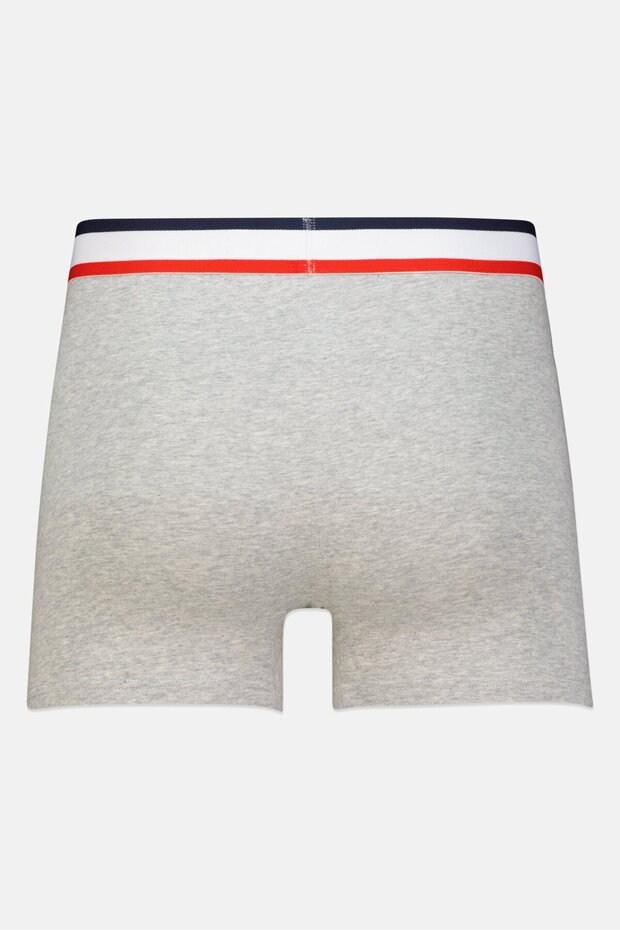 مجموعة من 3 ملابس داخلية سادة للرجال، أسود/أبيض/رمادي - 2