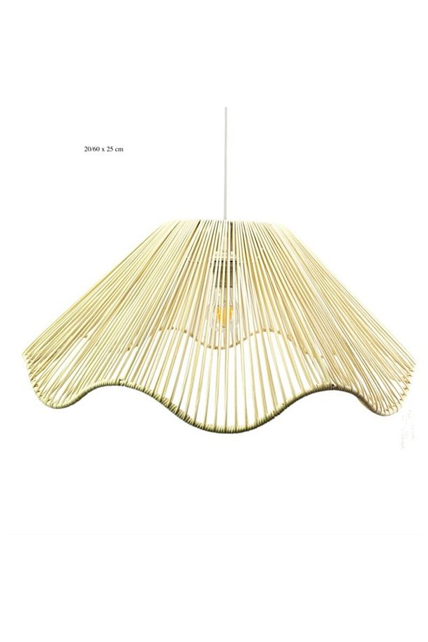 Bambu Avize Iskandinav, Modern, Bohem, Rattan Avize, Aydınlatma - 7