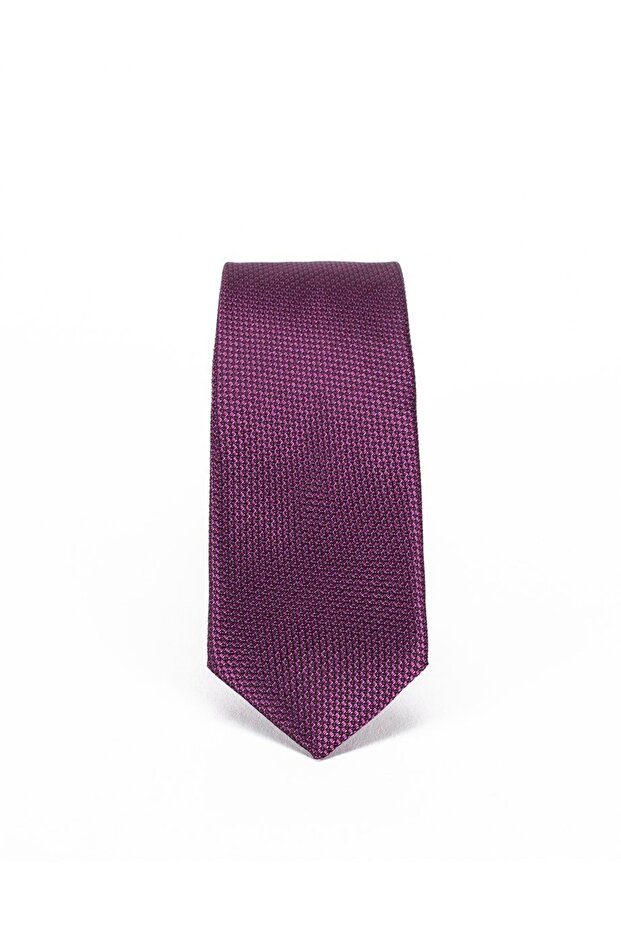 Thin Self-Patterned Men's Tie - 1