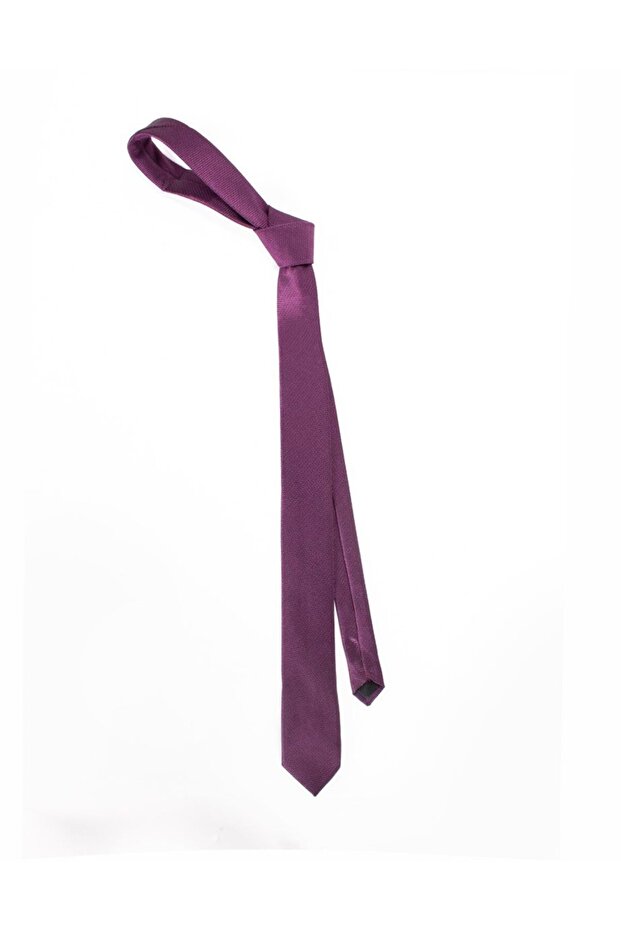 Thin Self-Patterned Men's Tie - 3