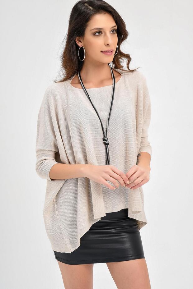 Kadın Triko Panço 20w104 - 3