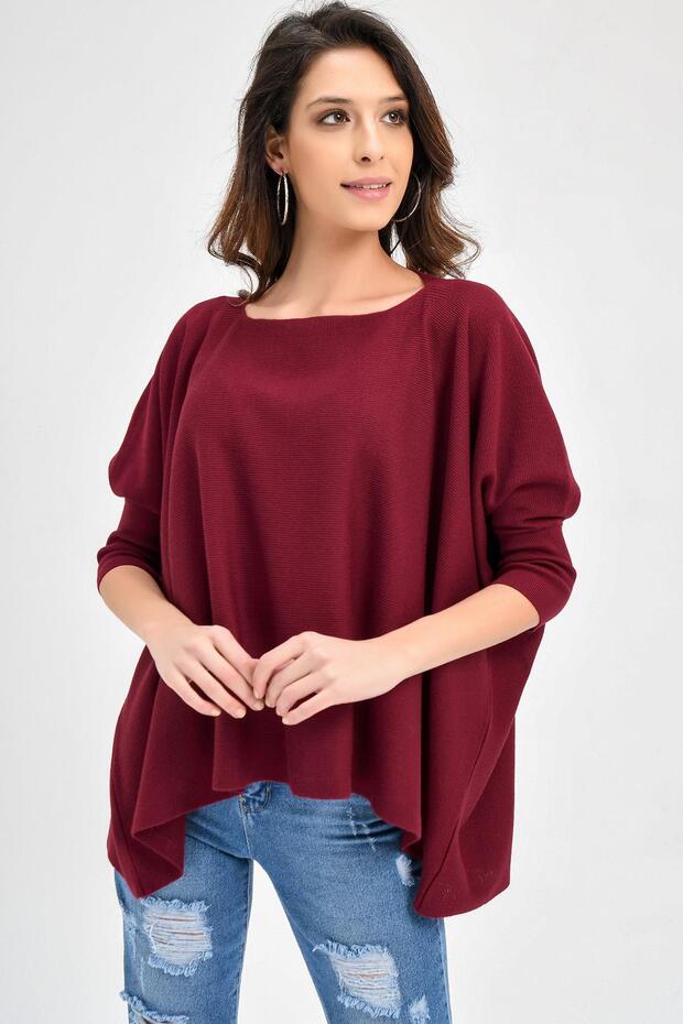 Kadın Triko Panço 20w104 - 3