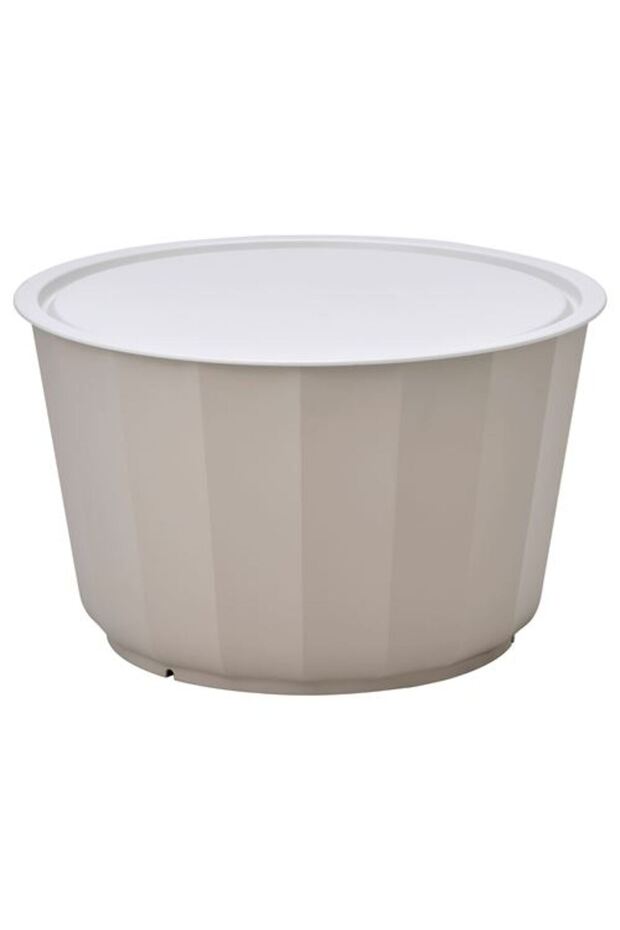 - LAGASKAR, bahçe sehpası, bej, 74 cm