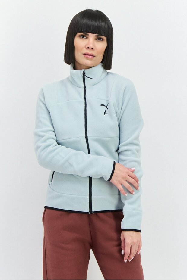 Women Sportswear Fit Outdoor Jacket, Ice Blue