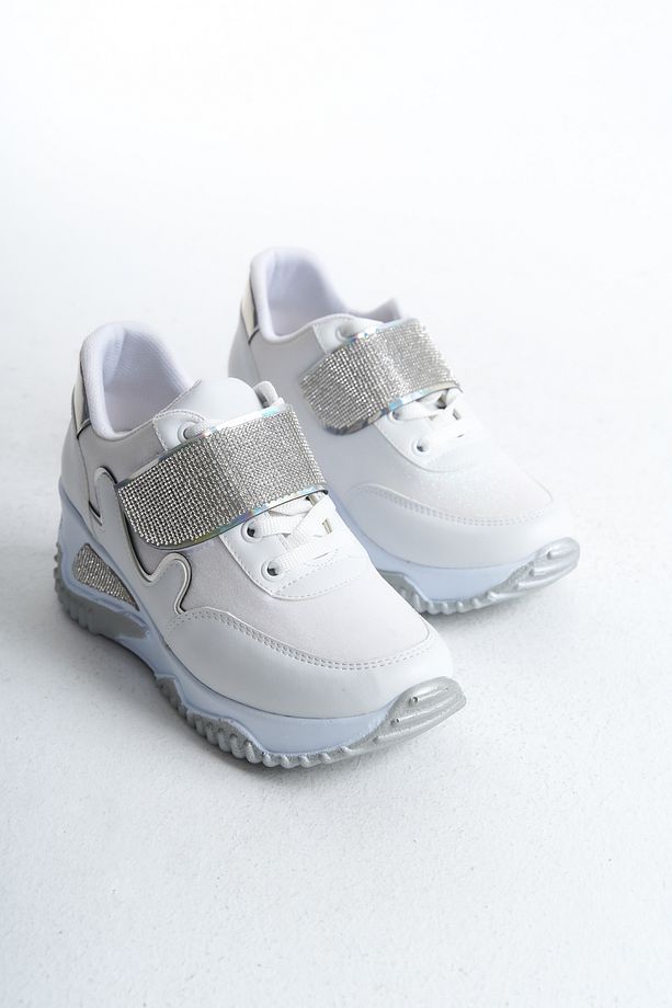 Sedef Simli Kadın Simli Bağcıklı Sneaker BG1154-101-0007 - 4