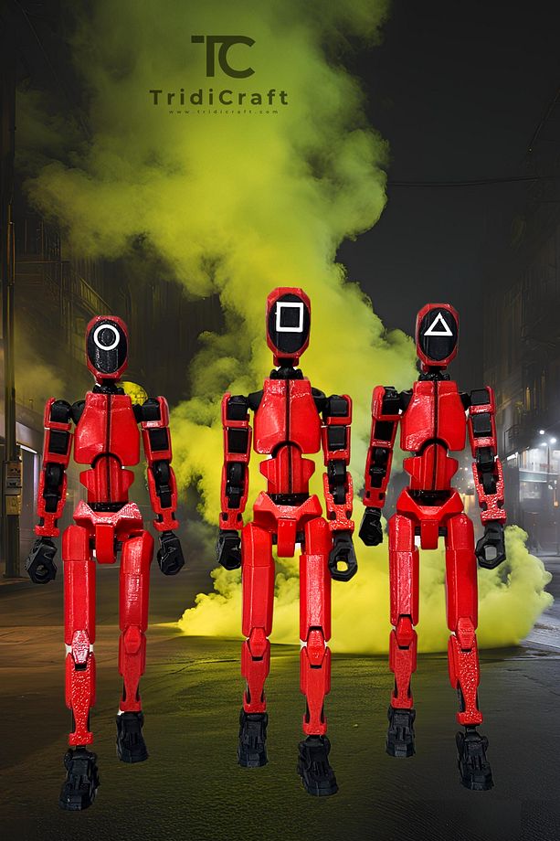Squid Game Dummy insansi robot Figürü 3'lü Set - 1