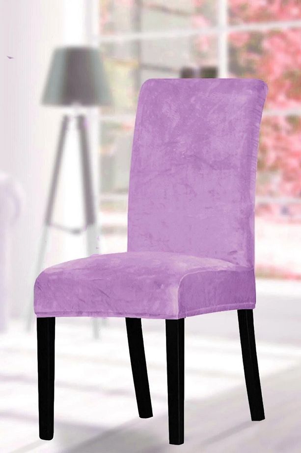 HOME Kadife Sandalye Örtüsü Sandalye Kılıfı Mutfak Sandalye Örtüsü - 1