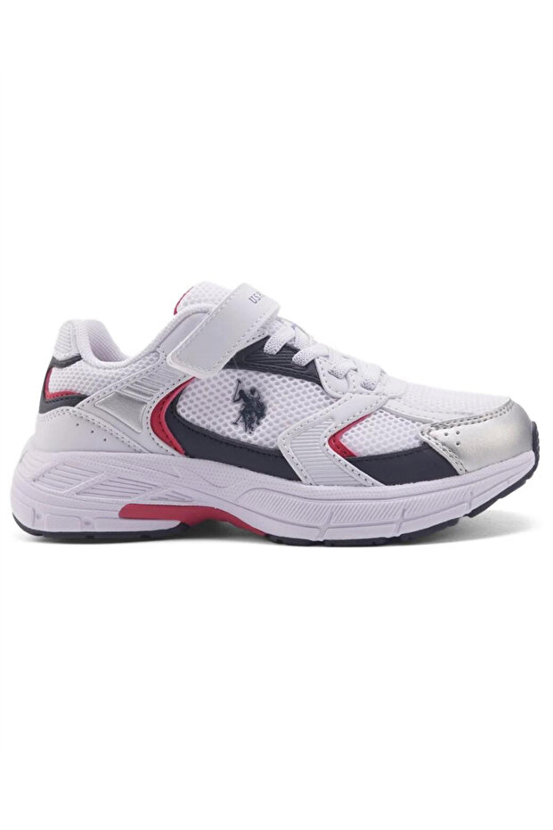 Felix Jr 4Fx Kids (31-35) White-Dark Blue-Red Casual Sneakers