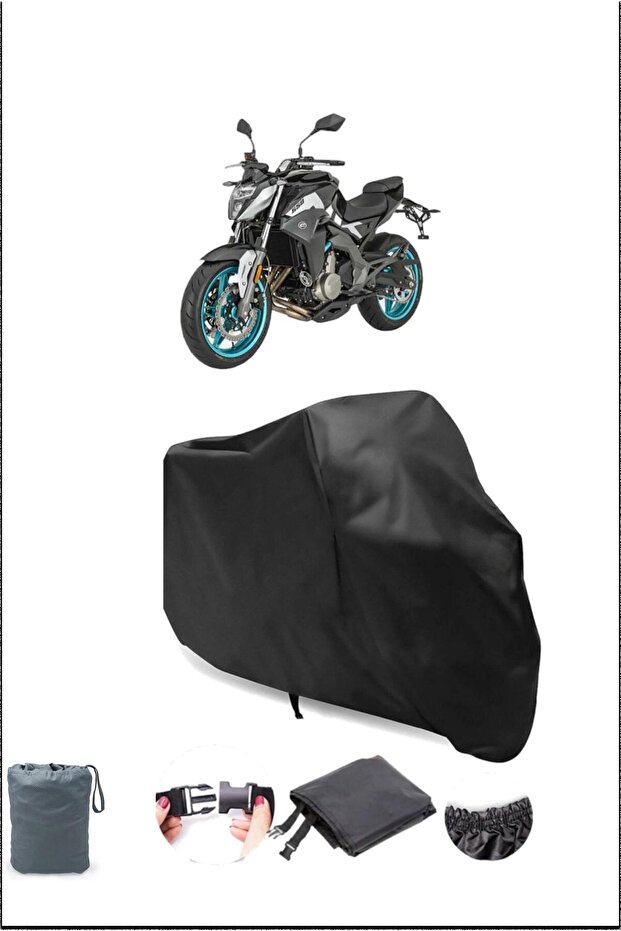 غطاء دراجة نارية أسود CFMOTO 650Mt مقاوم للماء