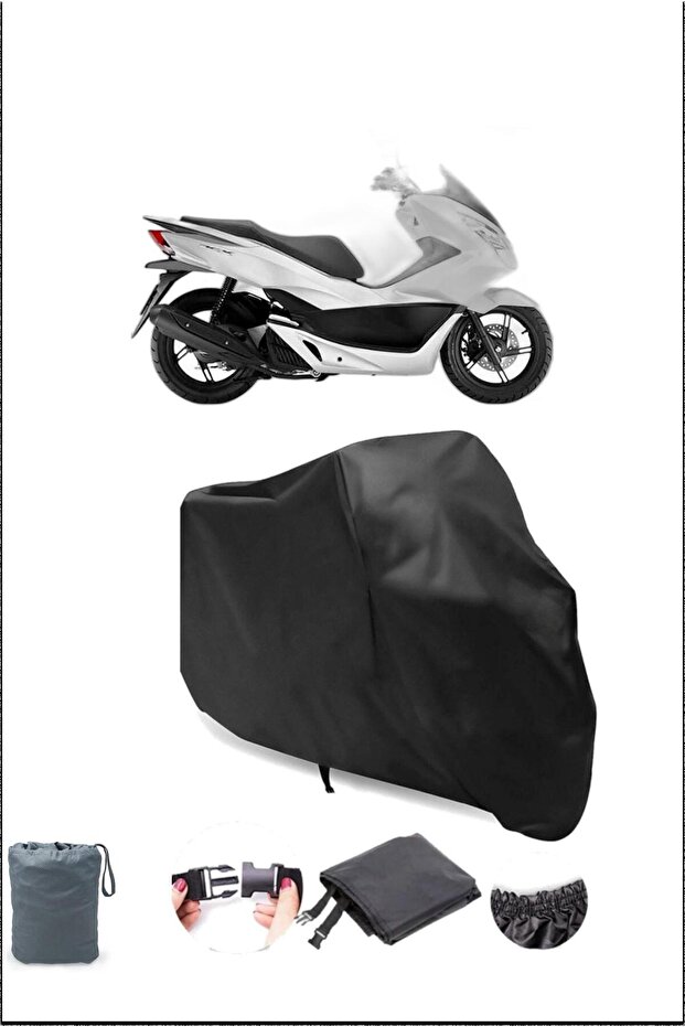 Black Honda Pcx150 Waterproof Durable Motorcycle Cover