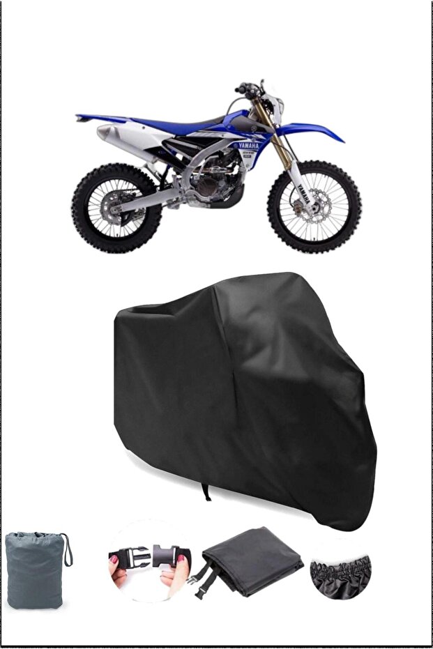 Black Yamaha Wr 250 F Waterproof Proof Durable Motorcycle Cover