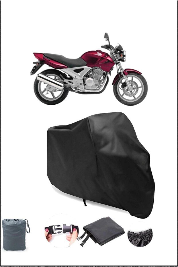 Black Honda Cbf 250 Waterproof Durable Motorcycle Cover