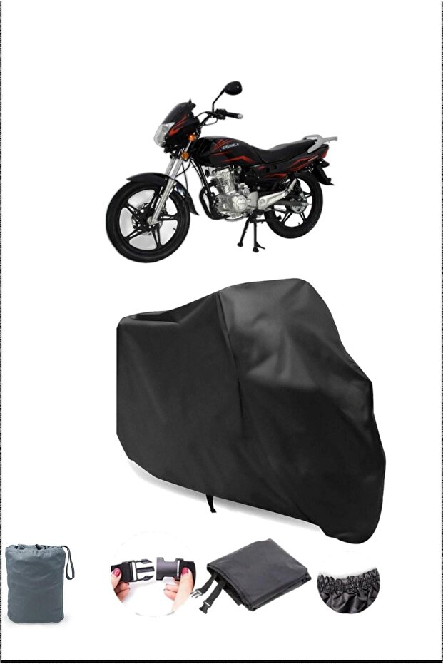 Black Mondial 125 Mx Grumble Waterproof Proof Motorcycle Cover