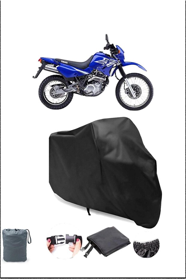 قفل أسود متوافق مع قماش القنب للدراجات النارية Yamaha Xt 600 E، آمن، مقاوم للماء