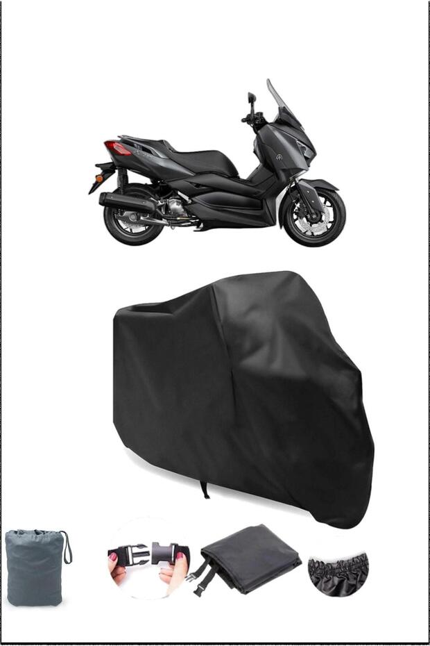 Black Yamaha X-Max 125 Iron Max Abs Waterproof Durable Motorcycle Cover