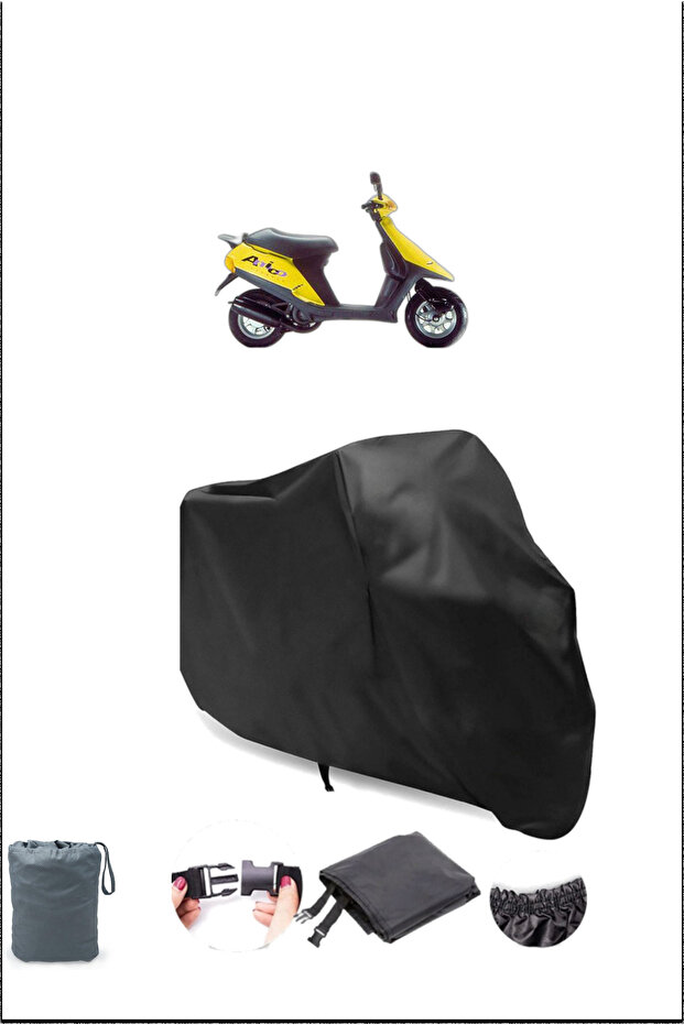 BLACK APRILIA Amico 50 WATERPROOF DURABLE MOTORCYCLE COVER