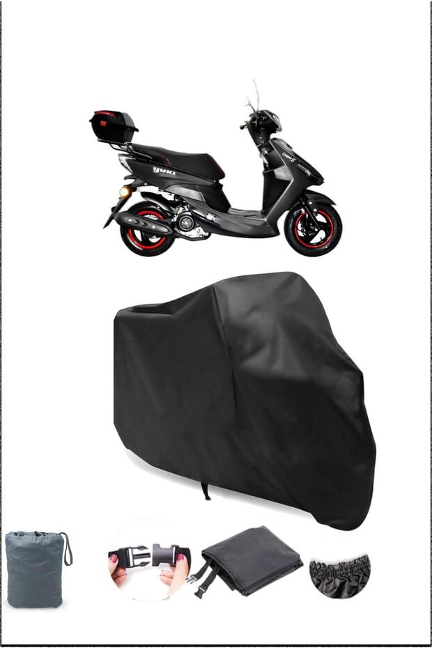 غطاء دراجة نارية أسود يوكي Jj125T-15 نشط مقاوم للماء