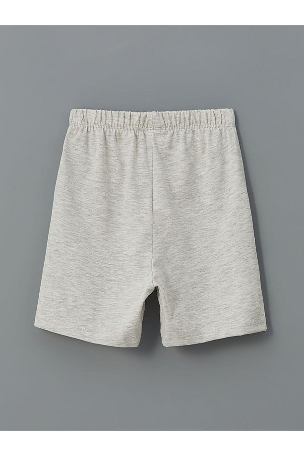 LCW ECO Bisiklet Yaka Kız Çocuk Şortlu Pijama Takımı - 5