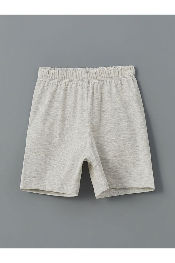 LCW ECO Bisiklet Yaka Kız Çocuk Şortlu Pijama Takımı - 4
