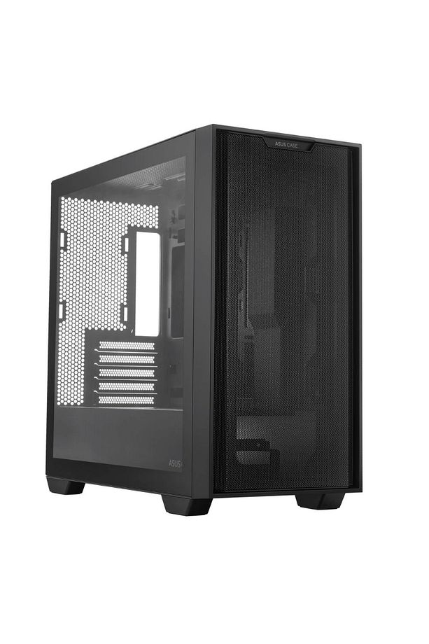 A21 Temperli Cam Mesh Panel Matx Siyah Bilgisayar Kasası - 1