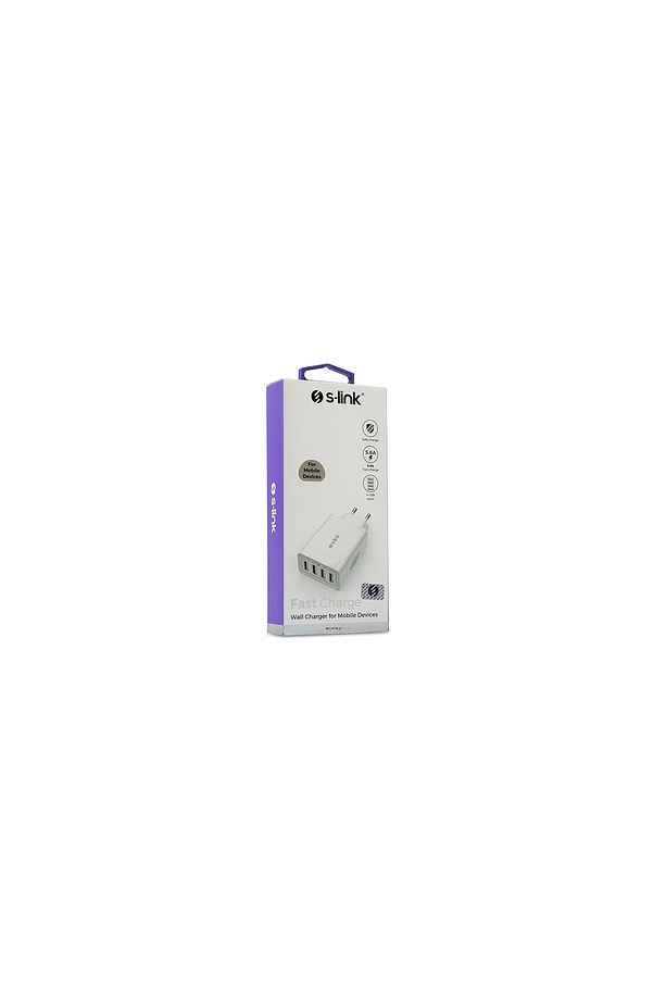 Swapp Sw-c8 Beyaz 5 Volt - 5.6 Amper 4*usb Smart Port 2.4a Ev Şarj Adaptör - 5
