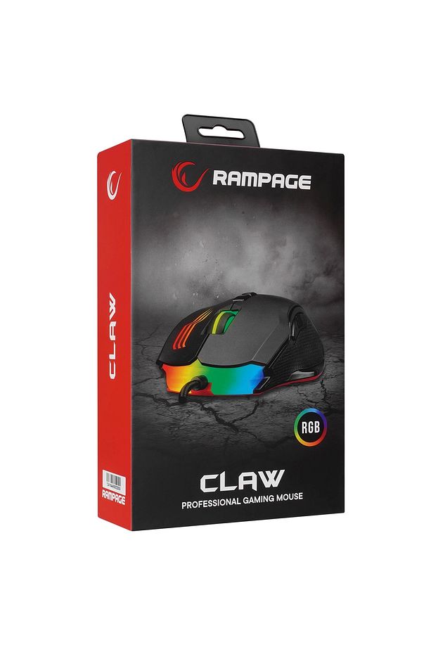 Claw Smx-g38 Mouse Drag Click 7d Makro Tuşlu 12800 Dpı Rgb Led'li - 7