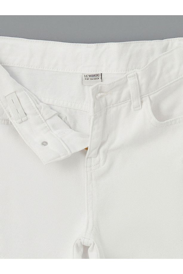 Lcw Beli Ayarlanabilir Lastikli Erkek Çocuk Jean Şort - 4