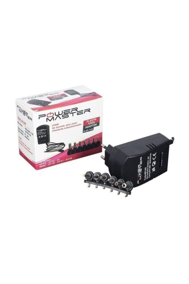 Pm-18745 3-12 Volt 3 Amper Çok Uçlu Ayarlı Kademeli Adaptör - 1