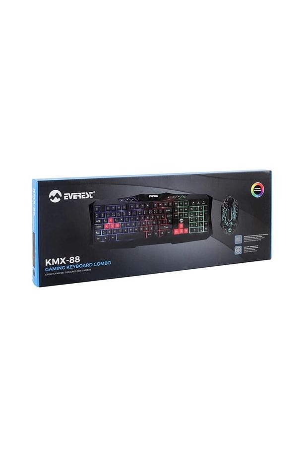 Kmx-88 Usb Kablolu Siyah Gaming Q Klavye Mouse Set - 6