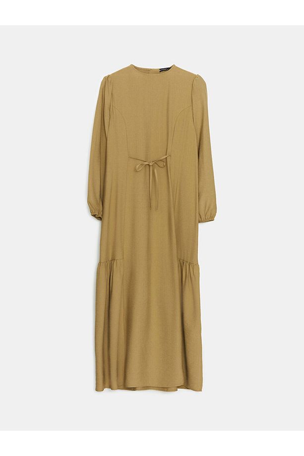 LCW Modest Bisiklet Yaka Kadın Elbise - 5