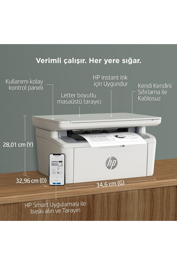 LaserJet MFP M141CW Yazıcı 7MD71A - 8