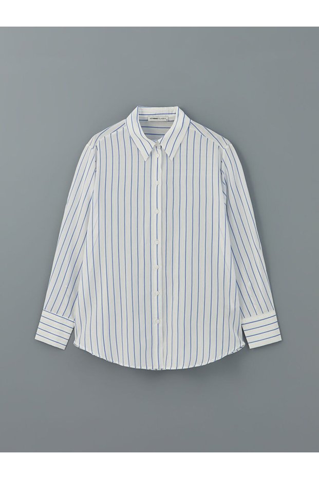 Lcwaikiki Classic Striped Women's Shirt