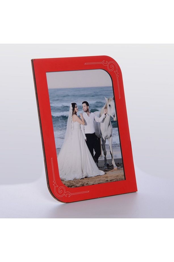 Ahşap Kırmızı Renk Resim Çerçeve 10x15 - 2