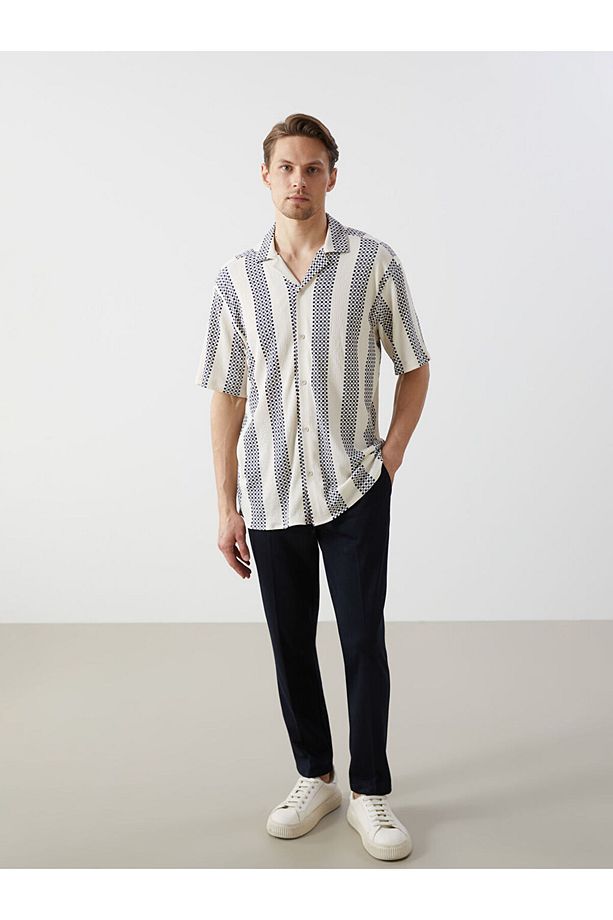 LCW Vision Regular Fit Kısa Kollu Desenli Erkek Gömlek - 2