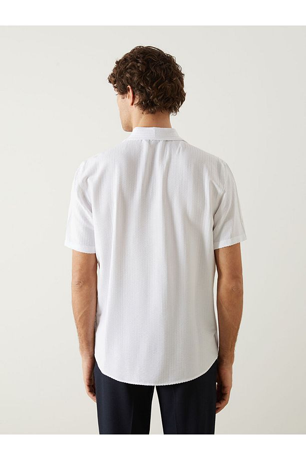 SOUTHBLUE Regular Fit Kısa Kollu Erkek Gömlek - 4
