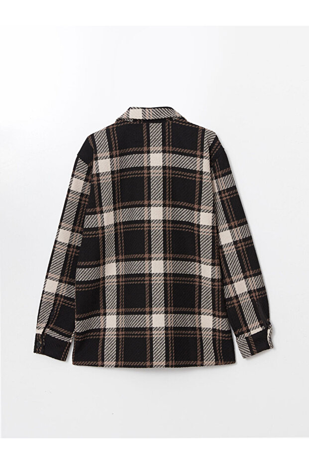 LCW Vision Regular Fit Uzun Kollu Ekose Erkek Gömlek Ceket - 2