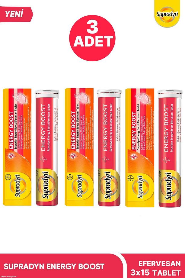 Energy Boost Taef 15 Efervesan Tablet 3 ADET - 1
