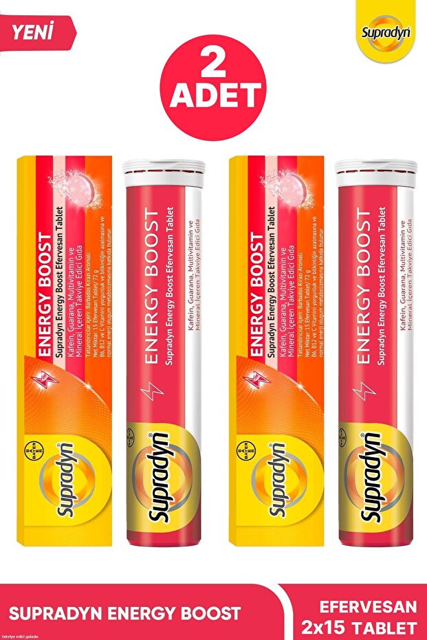 Energy Boost Taef 15 Efervesan Tablet 2 ADET