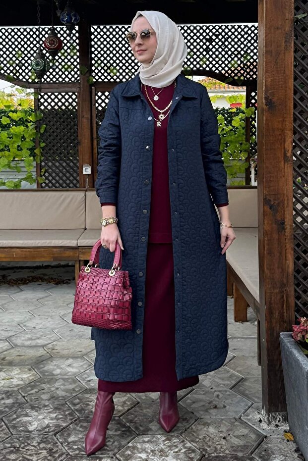 Kapitone Kap Lacivert - 7